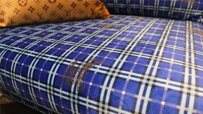 Návrh Polštáře Luxusní Sedací Souprava Pohovka Textil Pohovka 3 Místná Látka Trojseda Samet