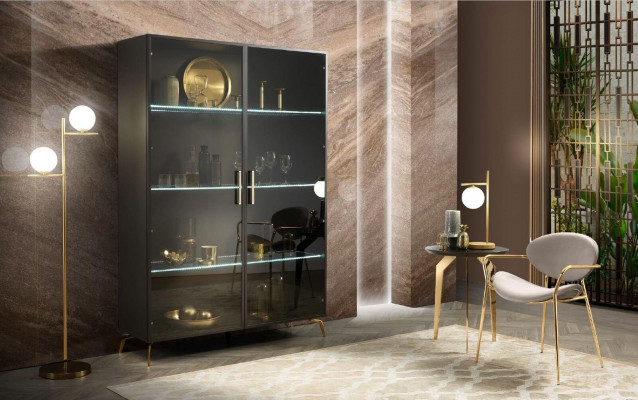 Vitrína Skříň Vitríny Skříně Design Italský nábytek Obývací pokoj Skříň