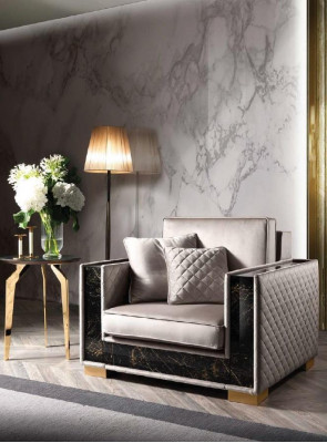 Křeslo Pohovka Potah Sedadlo Designér Textil 1-sedačka Pohovky Polstrované Moderní Design