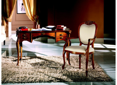 Dřevěný nábytek Luxus Italský Klasický psací stůl Kancelářský nábytek Design