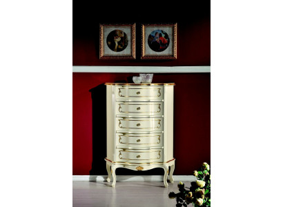 Italské nábytek luxusní styl barokní bílá skříň komoda designový nábytek