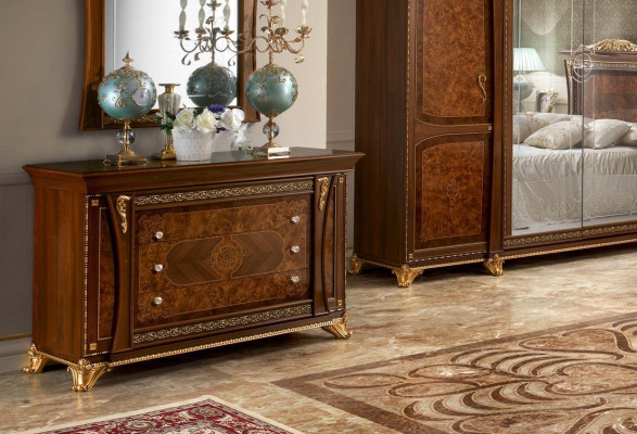 Skříň Skříně Masivní Komody Obývací pokoj Komoda Zásuvky Dřevo Sideboard