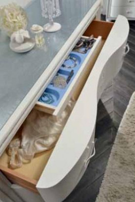 Nastavit komodu zrcadlo luxusní konzole komody ložnice stolička kompletní dřevo