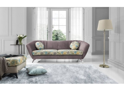 Design 3-Sitzer Relax Club Sofas Lounge Sofa Textil Polster Couch Stoff Couchen