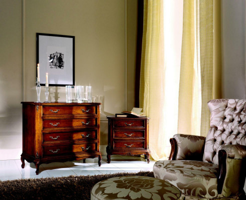 Design nábytek styl Baroko Velká komoda hnědá Luxus Italský nábytek Nový