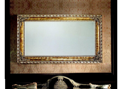 Klasické dekorativní zrcadlo, zrcadlo do zdi, barokní rokoko, 101x171cm, dřevěný rám, nový.