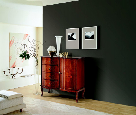 Luxus Designér Italské dřevěné nábytek Komoda Bufet Barokní styl Sideboard