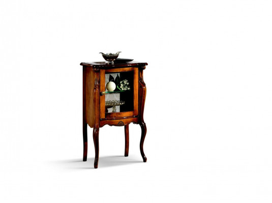 Designer Italienische Möbel Vitrine Barock Kleiderschrank Glasschrank Anrichte Neu  Návrhář Italské nábytek Vitrína Barokní šatní skříň Skleněná skříň Komoda Nový