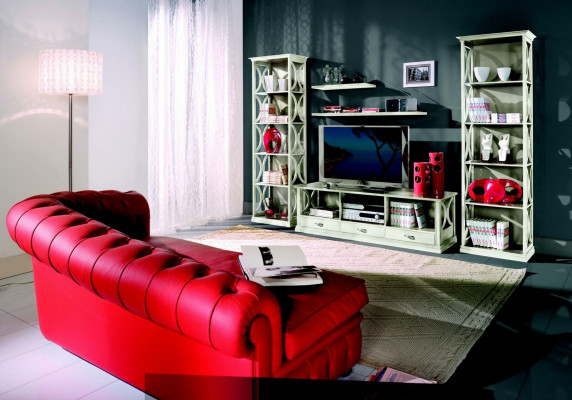 Italský nábytek Barokní knihovna Luxusní skříň Nábytek v klasickém stylu Nový