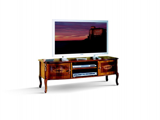 Tv Lowboard RTV Schrank Stůl Obývací Pokoj Dřevěný Nábytek Barokní Styl