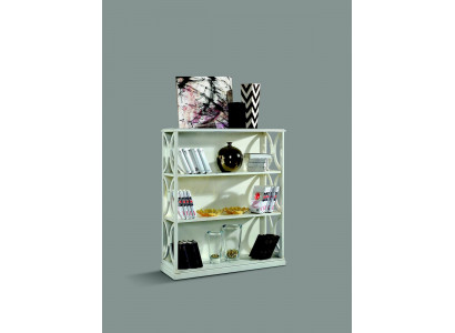 Klasická knihovna v barokním stylu s policemi, italský design