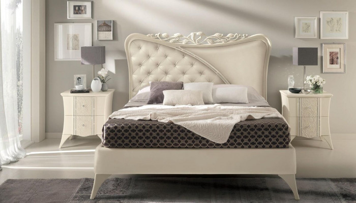 Luxus manželská postel Postel Posteľový rám Lôžko Spálňa Moderný dizajn