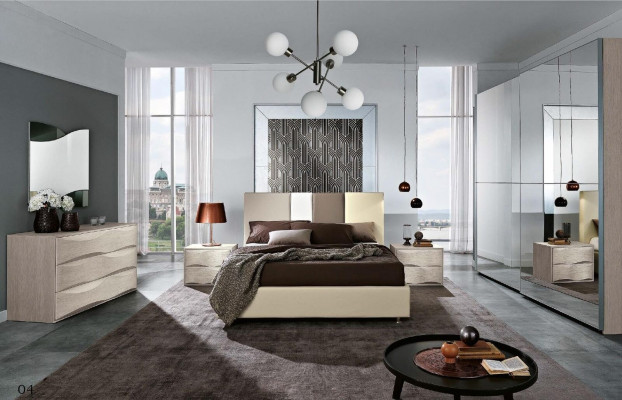 Sada komody s zrcadlem Skříně Konzola Skupina dřeva skříň Spánek Moderní