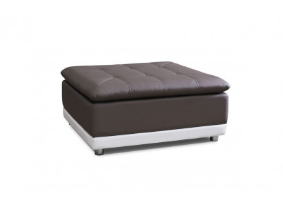 Lounge taburet XXL klubový nožiček Ottoman Pufo kůže textilní ottoman