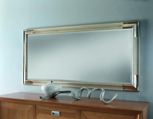 Designerové zrcadlo komoda barokní zrcadlo obývací pokoj polička luxusní zrcadlo stříbrné