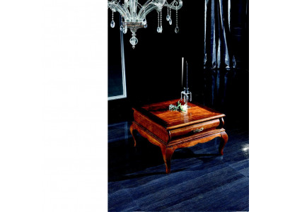 Dřevo Italský nábytek Barokní styl Hnědý Luxusní konferenční stůl Stůl do obývacího pokoje Nový