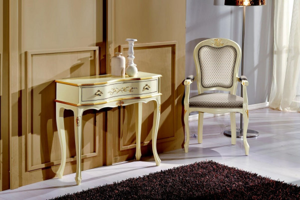 Poslat designérské luxusní barokní křeslo Italský dřevěný židle obývací pokoj nábytek