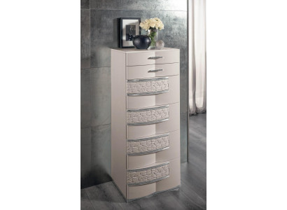 Komoda Sideboard Komody Vysoká skříň se 6 šuplíky Skříň Bufet Nábytek