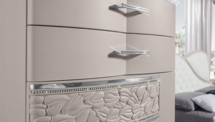 Komoda Sideboard Komody Vysoká skříň se 6 šuplíky Skříň Bufet Nábytek