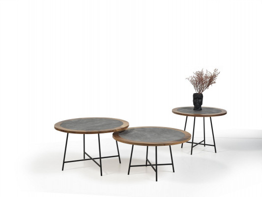 Couchtische Design Stoly Obývací stůl 3 ks. Konferenční stůl Luxusní stůl