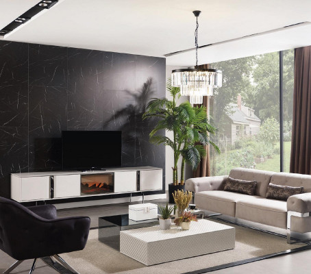 Sofa sestava 31 Sedadlo 2x Konferenční stolek Konferenční stolek Designový tapiter 5-dílný.