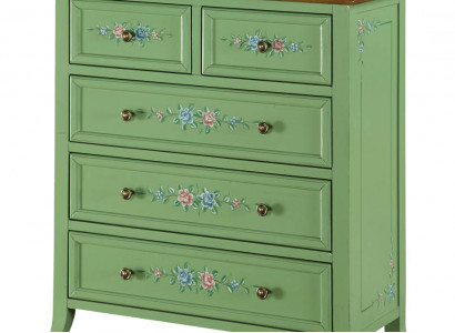 Zelená komoda příborník Skříň skříň Dřevěný nábytek komody skříně nové