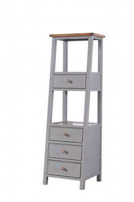 Regál knihovna Přírodní dřevo ruční práce Police Regály Kancelář Vitrína