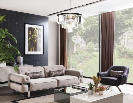 Sofa set 431 sedadla 3x konferenční stolky sedací souprava designových stolů 6 ks.