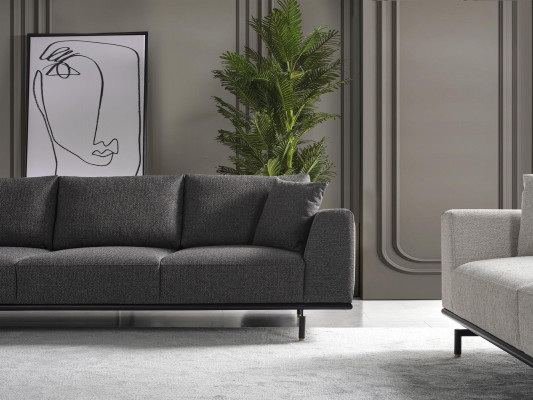 Sofa sada 431 Příborník Konferenční stolek Sedadlo Obývací pokoj Design nové 5 kusů