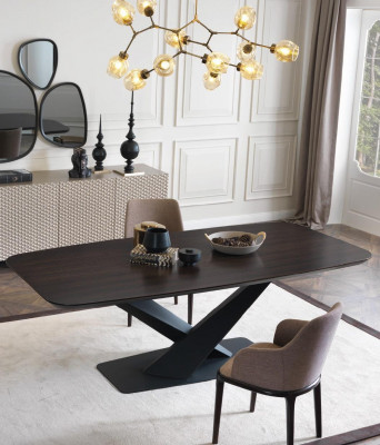 Luxus jídelní stůl Designový stůl Jídelní stoly Kovový design nábytek Nový