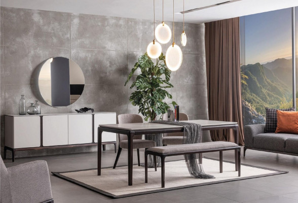 Jídelní stůl skupina 4x židle jídelní sestava židle set stůl 5 ks.