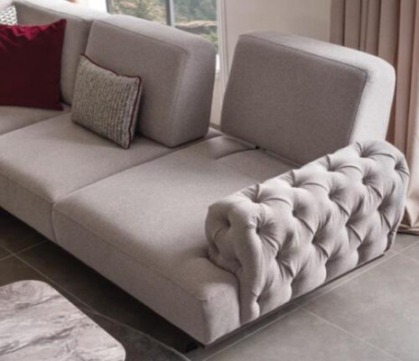 Rohová pohovka Design nábytek Rohová sedací souprava Tkaninová pohovka Textilní rohová sedačka Nábytek 355x280cm