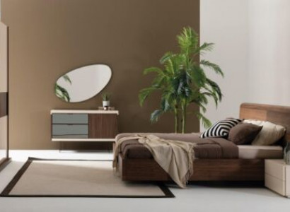 Design Luxus ložnice postel 2x noční stolky komoda sada postelí 8 kusů.