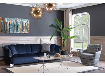 Sofa set 4+1 Sitzer Coffee Table Sofa Armchair Seat Luxury Set 3 pcs new
