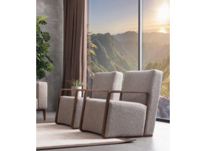 Obývací pokoj křeslo 1místná pohovka polstrovaná Moderní luxusní textilní design