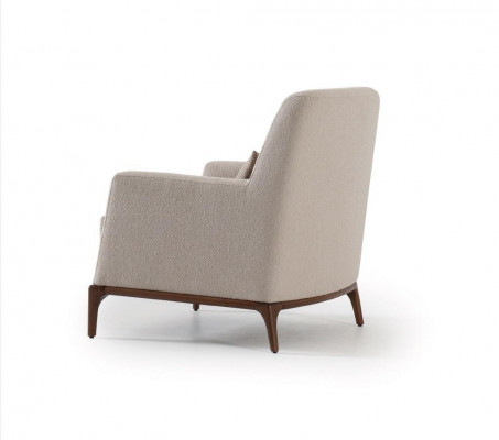 Design Pohovka Křeslo Pohovce Luxus Textil sedačka 1 místná nová šedá