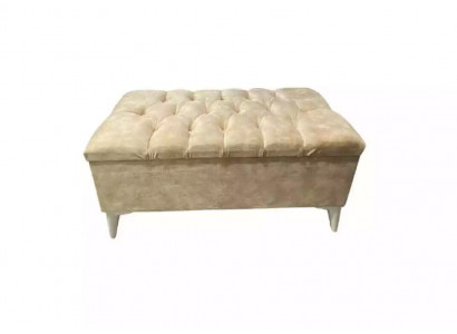 Design taburet Design polstrová nožička Ottomane sedadlo textilní Chaise Lounge