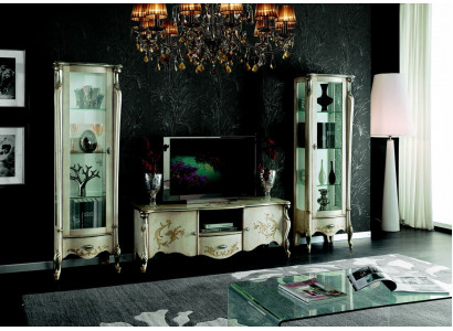 Elegantní soubor nábytku 3 kusy RTV se 2 x vitrínou Italský nábytek Klasický styl.