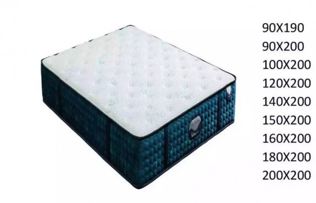 Kingsize matrace tlusté luxusní matrace 200x200cm 50cm velké ortopedické.