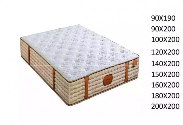 Vysokokvalitní hotelový matrace 50 cm King Size Extra tlusté matrace 200x200 cm.