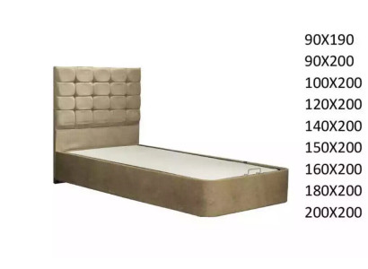 Luxuriöses Designerbett mit Matratze von einem europäischen Möbelhersteller für Schlafzimmer