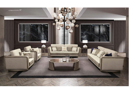Sedací souprava 3+2 místná sada designových pohovek Luxusní nábytek Relax Moderní Nový