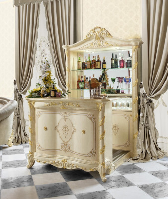 Bartisch Stojanový stůl Pult Pult Bar Domácí bar Starožitný styl Baroko Barový pult Barový pult