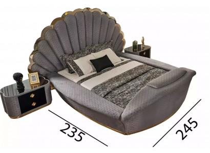 Návrh luxusní postele, nábytek, manželská postel do ložnice, královská velikost 200x200 cm.