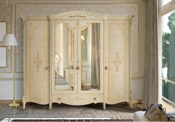 Skříň na oblečení Skříň Barokní styl Nábytek Klasické ložnice Skříně Dřevo