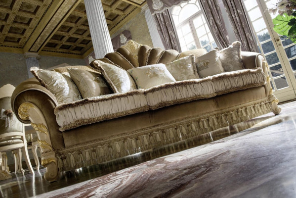 Design Sofa Pohovka Potahované pohovky Sedací Klasický Textil 3 Sedačky Třísedák