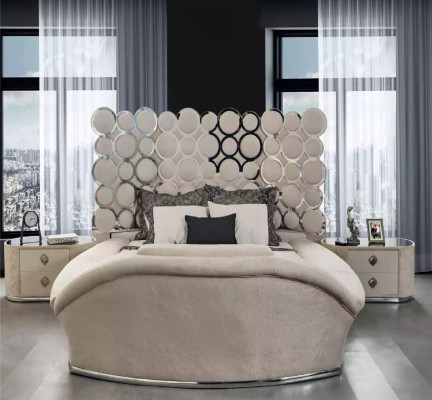 Ložnice Postel 2x Noční stolky Luxusní ložní souprava Kompletní design nábytek