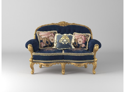 Chesterfield Sofa 2 osoby Polstrovací pohovka Sametová látka Dvousedadlový nábytek Nový