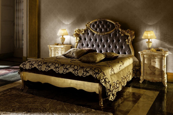 Klasická postel Luxusní postele Chesterfield ložnice hotelový barokní nábytek Nový