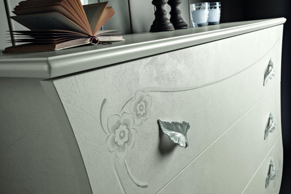 Design nábytek Klasický Luxusní postele Nová postel 2x noční stolek Ložnice set 3 kusy